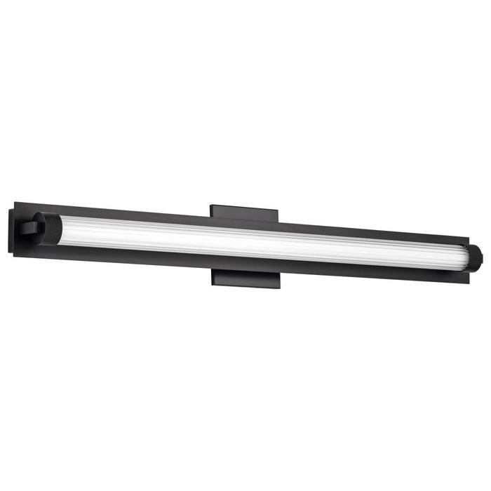 SATCO/NUVO Larissa 32 Inch LED Vanity 19W 1170Lm 3000K 90 CRI 120-277V Black Finish Opaque Glass (62-2390)