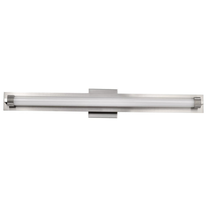 SATCO/NUVO Larissa 32 Inch LED Vanity 19W 1170Lm 3000K 90 CRI 120-277V Brushed Nickel Finish Opaque Glass (62-2391)