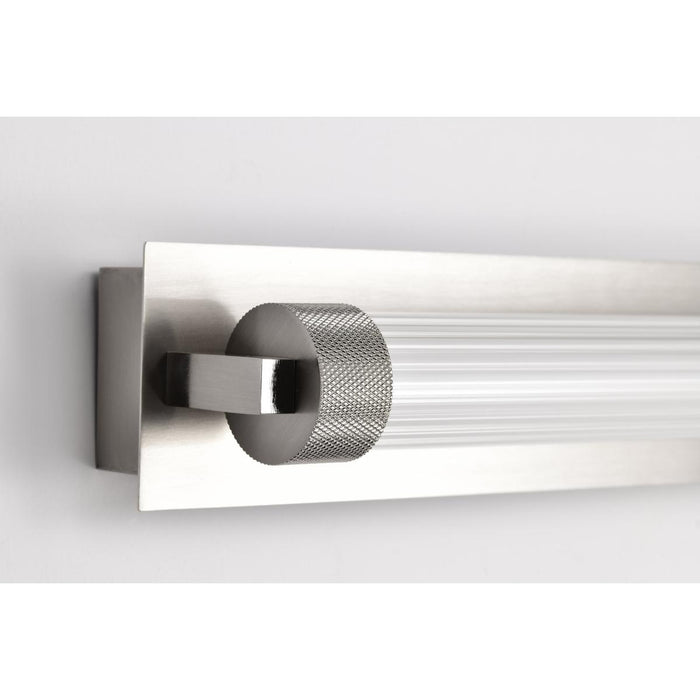 SATCO/NUVO Larissa 32 Inch LED Vanity 19W 1170Lm 3000K 90 CRI 120-277V Brushed Nickel Finish Opaque Glass (62-2391)