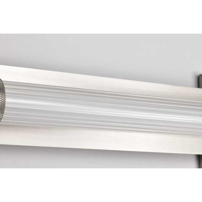 SATCO/NUVO Larissa 32 Inch LED Vanity 19W 1170Lm 3000K 90 CRI 120-277V Brushed Nickel Finish Opaque Glass (62-2391)