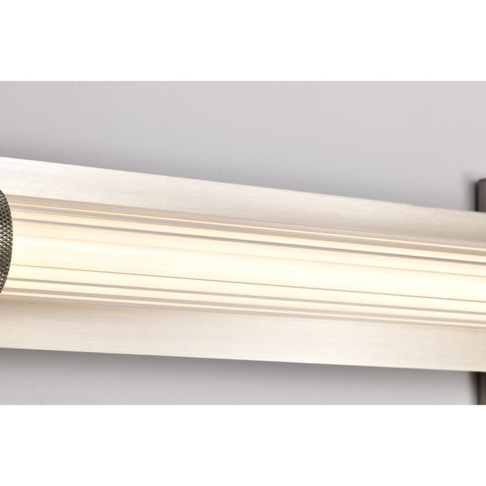 SATCO/NUVO Larissa 32 Inch LED Vanity 19W 1170Lm 3000K 90 CRI 120-277V Brushed Nickel Finish Opaque Glass (62-2391)