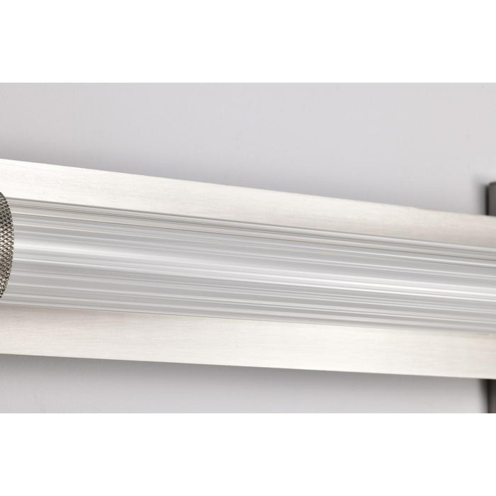 SATCO/NUVO Larissa 32 Inch LED Vanity 19W 1170Lm 3000K 90 CRI 120-277V Brushed Nickel Finish Opaque Glass (62-2391)