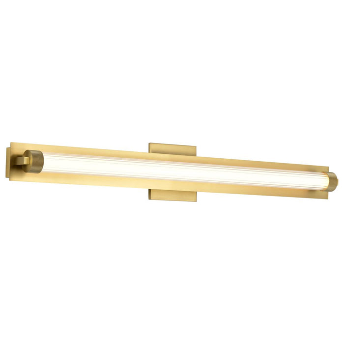 SATCO/NUVO Larissa 32 Inch LED Vanity 19W 1170Lm 3000K 90 CRI 120-277V Vintage Brass Finish Opaque Glass (62-2392)