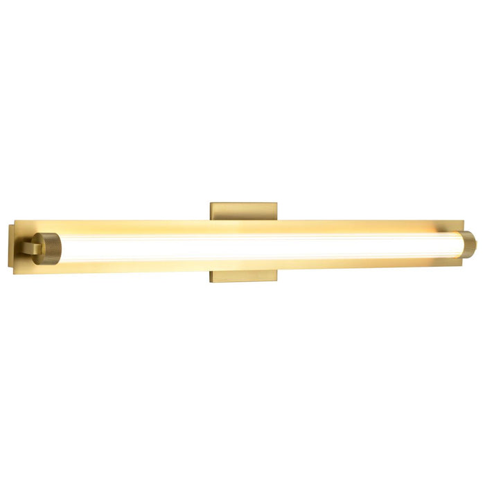 SATCO/NUVO Larissa 32 Inch LED Vanity 19W 1170Lm 3000K 90 CRI 120-277V Vintage Brass Finish Opaque Glass (62-2392)