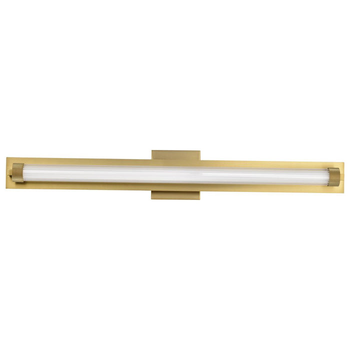 SATCO/NUVO Larissa 32 Inch LED Vanity 19W 1170Lm 3000K 90 CRI 120-277V Vintage Brass Finish Opaque Glass (62-2392)
