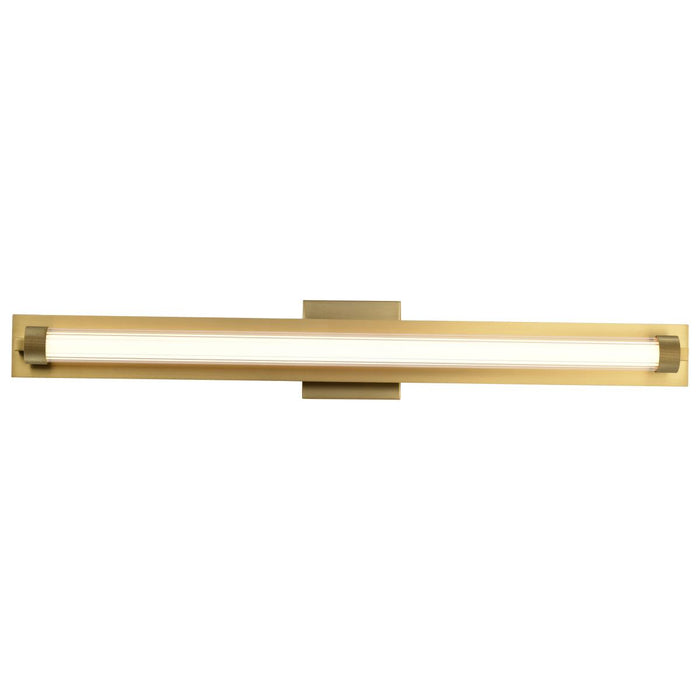 SATCO/NUVO Larissa 32 Inch LED Vanity 19W 1170Lm 3000K 90 CRI 120-277V Vintage Brass Finish Opaque Glass (62-2392)