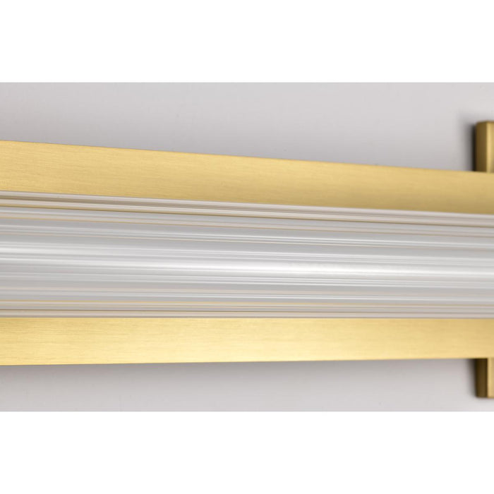 SATCO/NUVO Larissa 32 Inch LED Vanity 19W 1170Lm 3000K 90 CRI 120-277V Vintage Brass Finish Opaque Glass (62-2392)