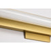 SATCO/NUVO Larissa 32 Inch LED Vanity 19W 1170Lm 3000K 90 CRI 120-277V Vintage Brass Finish Opaque Glass (62-2392)