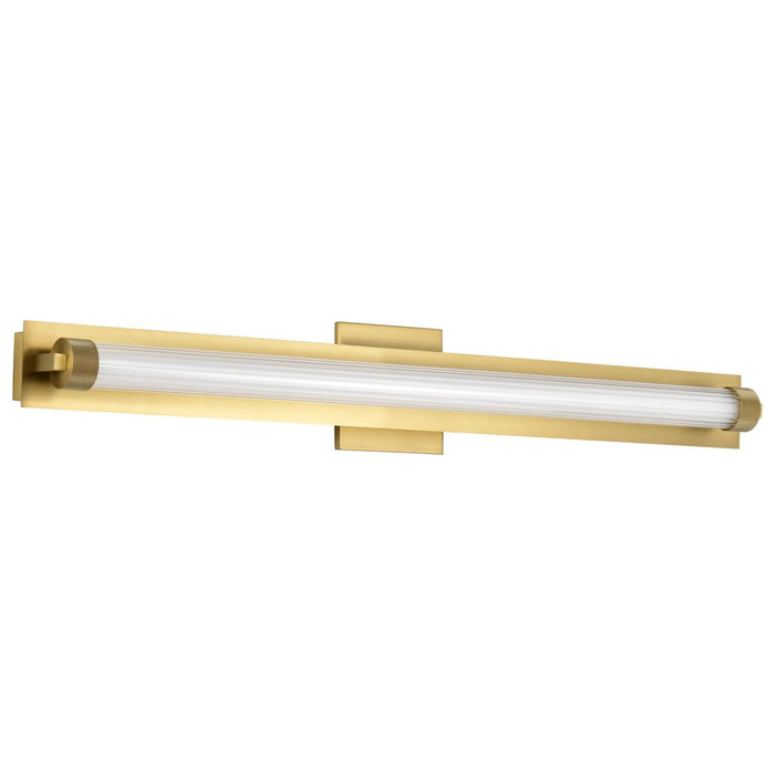 SATCO/NUVO Larissa 32 Inch LED Vanity 19W 1170Lm 3000K 90 CRI 120-277V Vintage Brass Finish Opaque Glass (62-2392)