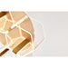SATCO/NUVO Kenzo LED 5-Light Flush Mount 34W 3000K 90 CRI Vintage Brass Finish Light Guide Panel (62-2401)