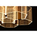 SATCO/NUVO Kenzo LED 5-Light Flush Mount 34W 3000K 90 CRI Vintage Brass Finish Light Guide Panel (62-2401)