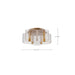 SATCO/NUVO Kenzo LED 5-Light Flush Mount 34W 3000K 90 CRI Vintage Brass Finish Light Guide Panel (62-2401)