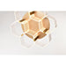 SATCO/NUVO Kenzo LED 6-Light Flush Mount 44W 3000K 90 CRI Vintage Brass Finish Light Guide Panel (62-2402)