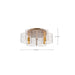 SATCO/NUVO Kenzo LED 6-Light Flush Mount 44W 3000K 90 CRI Vintage Brass Finish Light Guide Panel (62-2402)