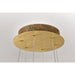 SATCO/NUVO Kenzo LED 6-Light Chandelier 44W 3000K 90 CRI Polished Anodized Bronze Finish Light Guide Panel (62-2403)