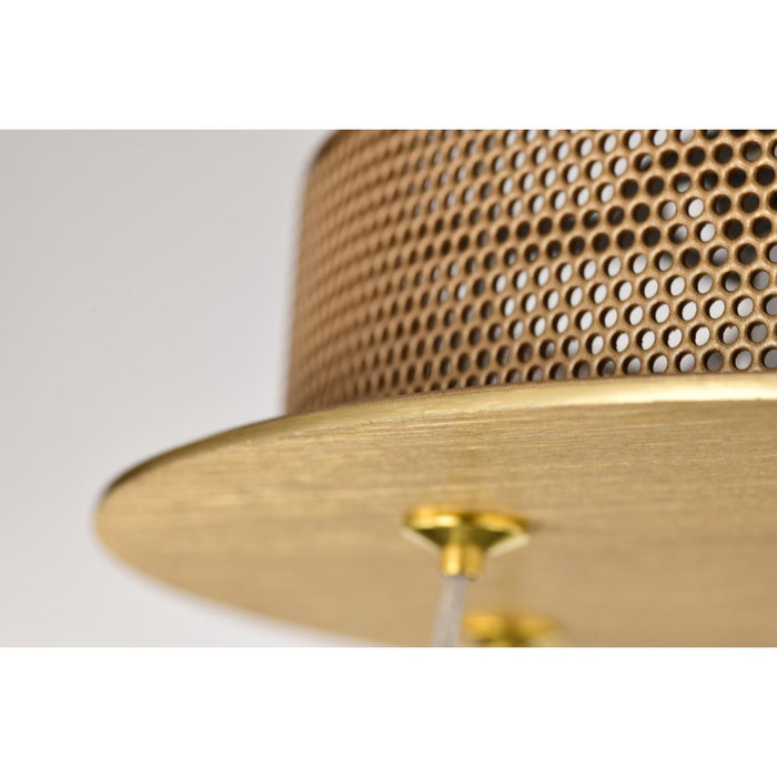 SATCO/NUVO Kenzo LED 6-Light Chandelier 44W 3000K 90 CRI Polished Anodized Bronze Finish Light Guide Panel (62-2403)