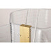 SATCO/NUVO Kenzo LED 6-Light Chandelier 44W 3000K 90 CRI Polished Anodized Bronze Finish Light Guide Panel (62-2403)