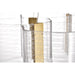 SATCO/NUVO Kenzo LED 6-Light Chandelier 44W 3000K 90 CRI Polished Anodized Bronze Finish Light Guide Panel (62-2403)