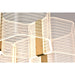 SATCO/NUVO Kenzo LED 6-Light Chandelier 44W 3000K 90 CRI Polished Anodized Bronze Finish Light Guide Panel (62-2403)