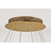SATCO/NUVO Kenzo LED 12-Light Chandelier 85W 3000K 90 CRI Polished Anodized Bronze Finish Light Guide Panel (62-2404)