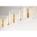 SATCO/NUVO Kenzo LED 6-Light Island Pendant 34W 3000K 90 CRI Polished Anodized Bronze Finish Light Guide Panel (62-2405)