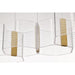 SATCO/NUVO Kenzo LED 6-Light Island Pendant 34W 3000K 90 CRI Polished Anodized Bronze Finish Light Guide Panel (62-2405)
