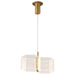 SATCO/NUVO Kenzo LED 2-Light Mini Pendant 12W 3000K 90 CRI Polished Anodized Bronze Finish Light Guide Panel (62-2406)