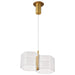 SATCO/NUVO Kenzo LED 2-Light Mini Pendant 12W 3000K 90 CRI Polished Anodized Bronze Finish Light Guide Panel (62-2406)