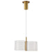 SATCO/NUVO Kenzo LED 2-Light Mini Pendant 12W 3000K 90 CRI Polished Anodized Bronze Finish Light Guide Panel (62-2406)
