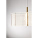 SATCO/NUVO Kenzo LED 2-Light Mini Pendant 12W 3000K 90 CRI Polished Anodized Bronze Finish Light Guide Panel (62-2406)