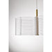 SATCO/NUVO Kenzo LED 2-Light Mini Pendant 12W 3000K 90 CRI Polished Anodized Bronze Finish Light Guide Panel (62-2406)