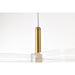 SATCO/NUVO Kenzo LED 2-Light Mini Pendant 12W 3000K 90 CRI Polished Anodized Bronze Finish Light Guide Panel (62-2406)