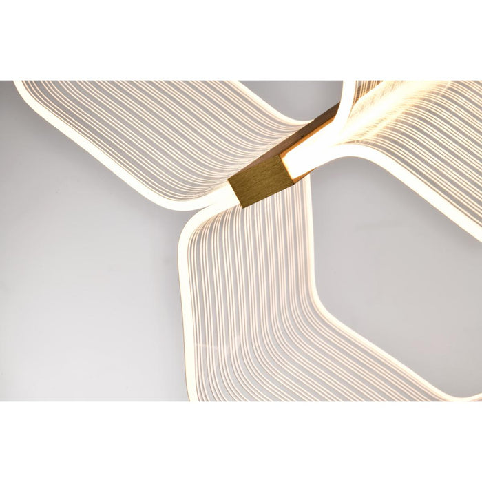 SATCO/NUVO Kenzo LED 2-Light Mini Pendant 12W 3000K 90 CRI Polished Anodized Bronze Finish Light Guide Panel (62-2406)