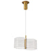 SATCO/NUVO Kenzo LED 2-Light Mini Pendant 12W 3000K 90 CRI Polished Anodized Bronze Finish Light Guide Panel (62-2406)