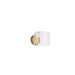 SATCO/NUVO Kenzo LED 1-Light Wall Sconce 6W 3000K 90 CRI Vintage Brass Finish Light Guide Panel (62-2407)