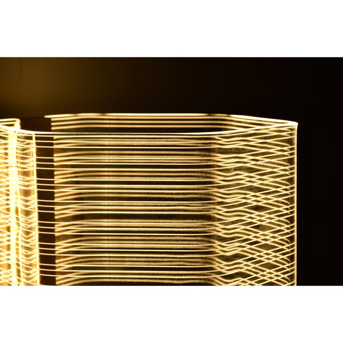 SATCO/NUVO Kenzo LED 1-Light Wall Sconce 6W 3000K 90 CRI Vintage Brass Finish Light Guide Panel (62-2407)