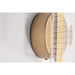 SATCO/NUVO Kenzo LED 1-Light Wall Sconce 6W 3000K 90 CRI Vintage Brass Finish Light Guide Panel (62-2407)