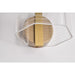 SATCO/NUVO Kenzo LED 1-Light Wall Sconce 6W 3000K 90 CRI Vintage Brass Finish Light Guide Panel (62-2407)