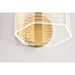 SATCO/NUVO Kenzo LED 1-Light Wall Sconce 6W 3000K 90 CRI Vintage Brass Finish Light Guide Panel (62-2407)