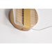 SATCO/NUVO Kenzo LED 1-Light Wall Sconce 6W 3000K 90 CRI Vintage Brass Finish Light Guide Panel (62-2407)