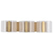 SATCO/NUVO Kenzo LED 3-Light Vanity 15W 3000K 90 CRI Vintage Brass Finish Light Guide Panel (62-2408)