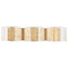 SATCO/NUVO Kenzo LED 3-Light Vanity 15W 3000K 90 CRI Vintage Brass Finish Light Guide Panel (62-2408)