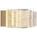 SATCO/NUVO Kenzo LED 3-Light Vanity 15W 3000K 90 CRI Vintage Brass Finish Light Guide Panel (62-2408)