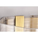 SATCO/NUVO Kenzo LED 3-Light Vanity 15W 3000K 90 CRI Vintage Brass Finish Light Guide Panel (62-2408)