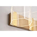 SATCO/NUVO Kenzo LED 3-Light Vanity 15W 3000K 90 CRI Vintage Brass Finish Light Guide Panel (62-2408)