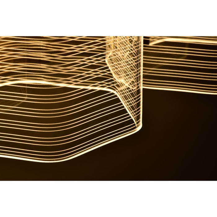 SATCO/NUVO Kenzo LED 3-Light Vanity 15W 3000K 90 CRI Vintage Brass Finish Light Guide Panel (62-2408)