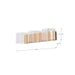 SATCO/NUVO Kenzo LED 3-Light Vanity 15W 3000K 90 CRI Vintage Brass Finish Light Guide Panel (62-2408)