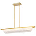 SATCO/NUVO Idris LED Island Pendant Vintage Brass Finish Light Guide Panels (62-2411)
