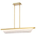 SATCO/NUVO Idris LED Island Pendant Vintage Brass Finish Light Guide Panels (62-2411)