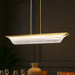 SATCO/NUVO Idris LED Island Pendant Vintage Brass Finish Light Guide Panels (62-2411)